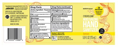 01 (Cyber Clean Moisturizing Hand Sanitizer (175ml) Lemon)